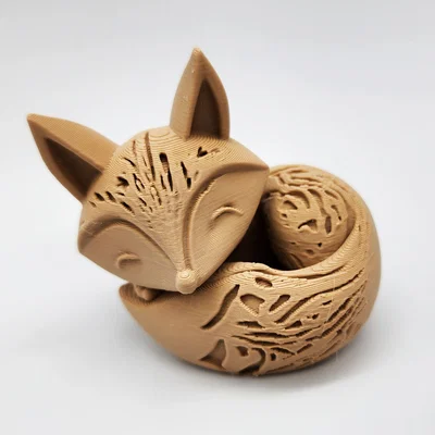Mô hình in 3D chú cáo nhỏ cuộn tròn (Sleeping Fox) cực xinh