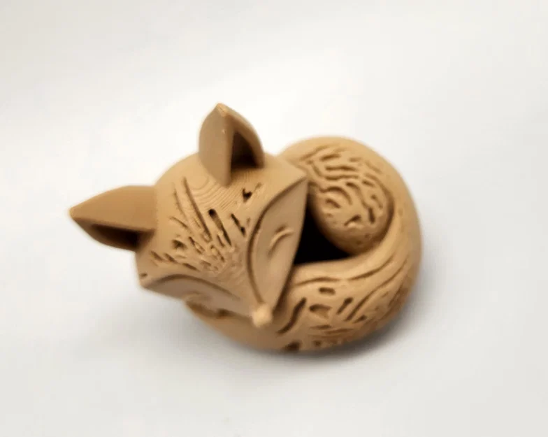 Mô hình in 3D chú cáo nhỏ cuộn tròn (Sleeping Fox) cực xinh - Image 2