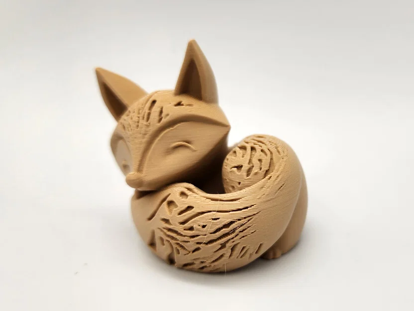 Mô hình in 3D chú cáo nhỏ cuộn tròn (Sleeping Fox) cực xinh - Image 4