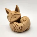 Mô hình in 3D chú cáo nhỏ cuộn tròn (Sleeping Fox) cực xinh - Thumbnail 4
