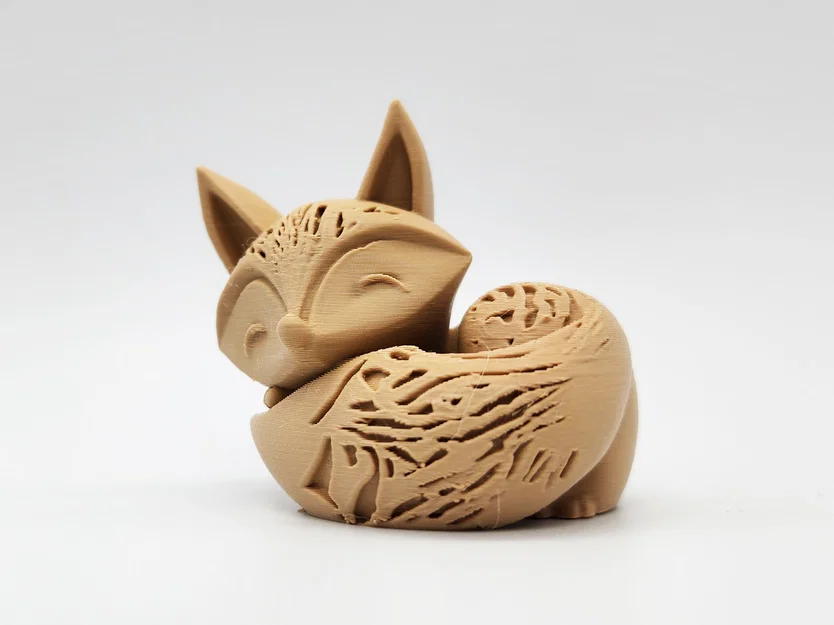 Mô hình in 3D chú cáo nhỏ cuộn tròn (Sleeping Fox) cực xinh - Image 5