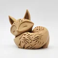 Mô hình in 3D chú cáo nhỏ cuộn tròn (Sleeping Fox) cực xinh - Thumbnail 5