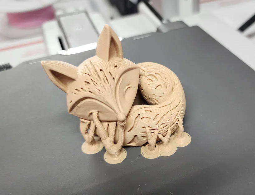 Mô hình in 3D chú cáo nhỏ cuộn tròn (Sleeping Fox) cực xinh - Image 6