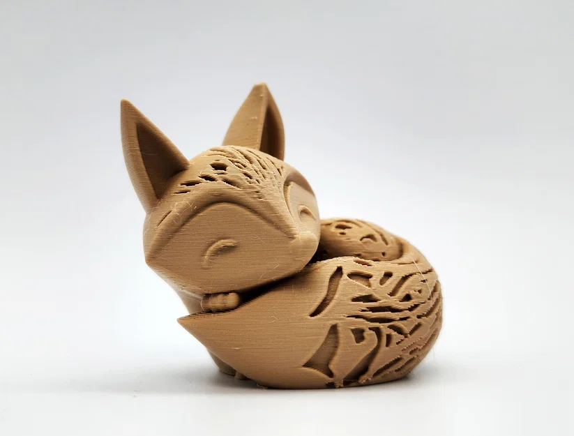 Mô hình in 3D chú cáo nhỏ cuộn tròn (Sleeping Fox) cực xinh - Image 7