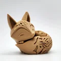 Mô hình in 3D chú cáo nhỏ cuộn tròn (Sleeping Fox) cực xinh - Thumbnail 7