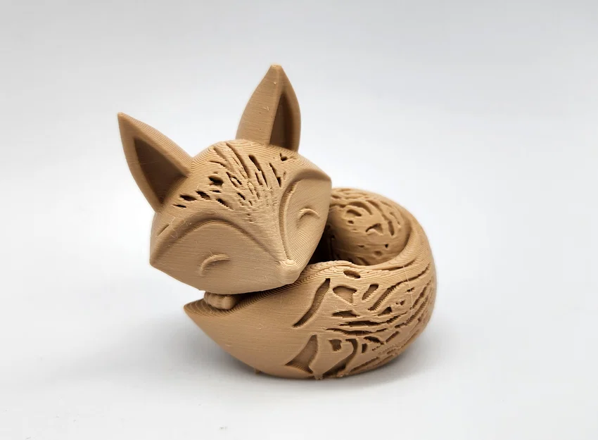 Mô hình in 3D chú cáo nhỏ cuộn tròn (Sleeping Fox) cực xinh - Image 8