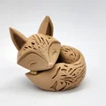 Mô hình in 3D chú cáo nhỏ cuộn tròn (Sleeping Fox) cực xinh - Thumbnail 8