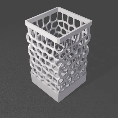 Hộp đựng bàn chải và kem đánh răng in 3D thiết kế lưới độc đáo