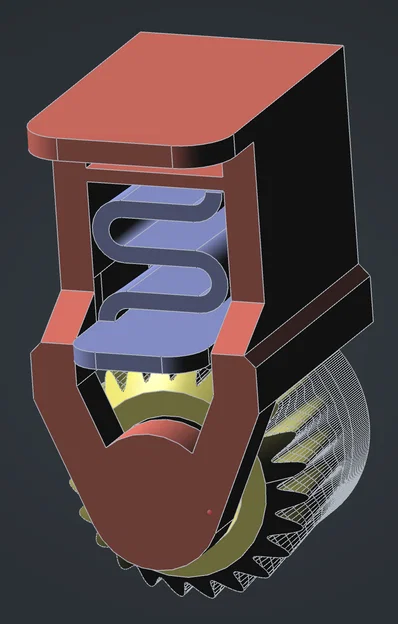 Cơ cấu điều chỉnh góc với khóa lò xo (Angle Adjusting Mechanism) - Image 1