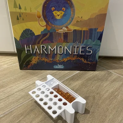Khay lưu trữ linh vật và cube cho board game Harmonies 3D