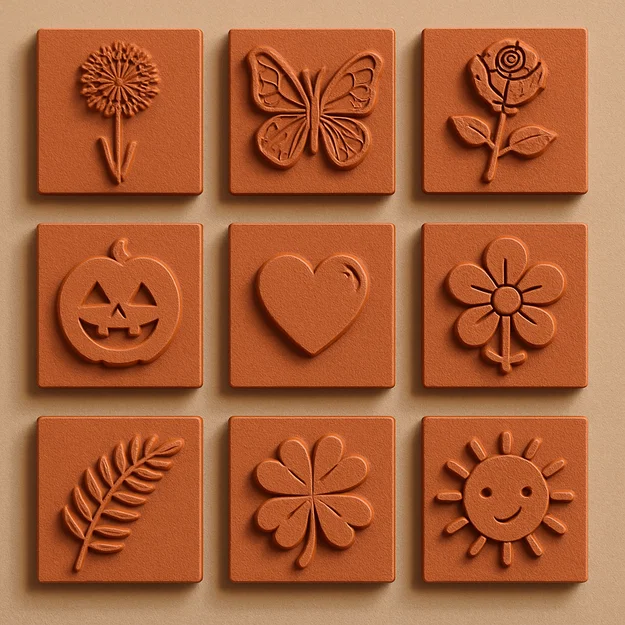 Bộ sưu tập con dấu nghệ thuật (Stamps 0.1) in 3D dễ dàng - Image 1