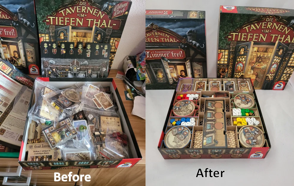 Bộ Insert cho boardgame The Taverns of Tiefenthal (kèm bản mở rộng) - Image 2