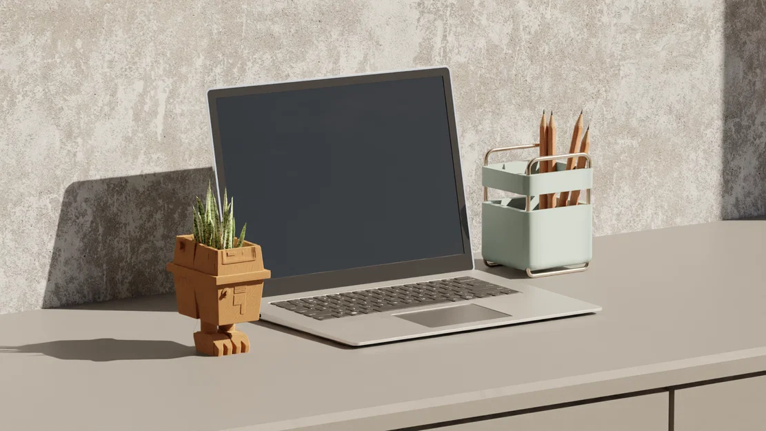 Mô hình GNK Droid Star Wars - Chậu cây hoặc ống cắm bút cực chất - Image 2