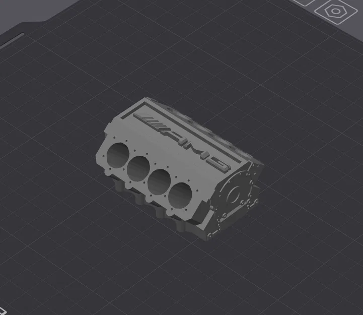 Mô hình khối động cơ AMG V8 in 3D không cần support cực chất - Image 1