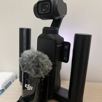 Tay cầm 3D cho DJI OSMO Pocket 3 tích hợp gắn DJI Mic 2