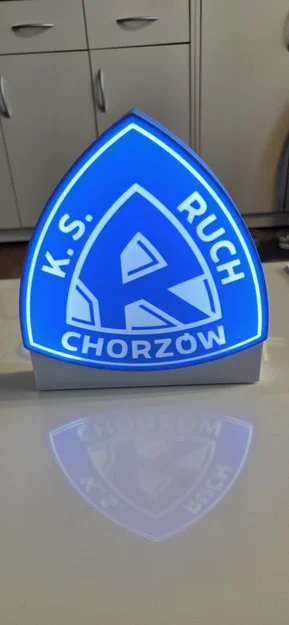 Mô hình Lightbox logo câu lạc bộ Ruch Chorzów - In 3D ấn tượng - Image 1
