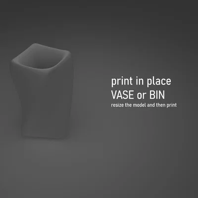 Mô hình bình hoa hoặc hũ đựng đồ đa năng (Vase or Bin) in 3D