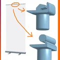 Kẹp giữ thanh treo banner cuốn (Retractable banner top clips) - Thumbnail 1