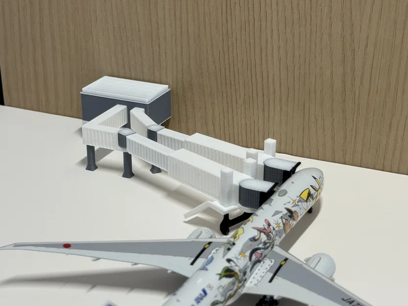 Mô hình cầu ống lồng máy bay Jetbridge tỷ lệ 1:400 - Dành cho sa bàn - Image 1