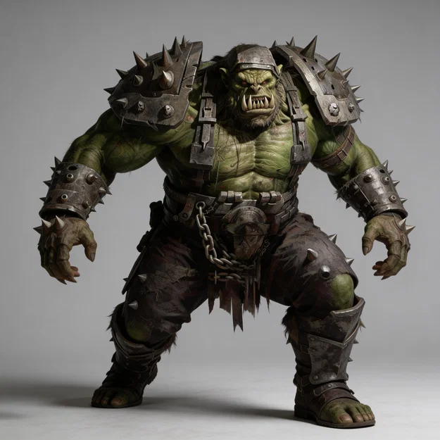 Mô hình Chiến binh Ork (Ork Warrior 6) cực chất cho in 3D - Image 1