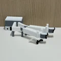 Mô hình cầu ống lồng máy bay Jetbridge tỷ lệ 1:400 - Dành cho sa bàn - Thumbnail 2
