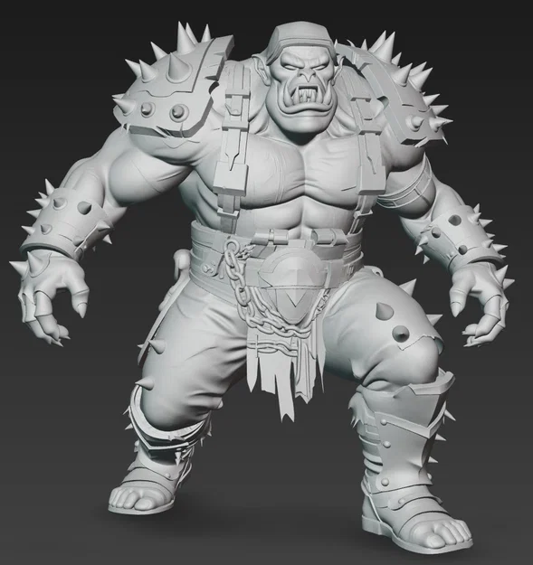 Mô hình Chiến binh Ork (Ork Warrior 6) cực chất cho in 3D - Image 2