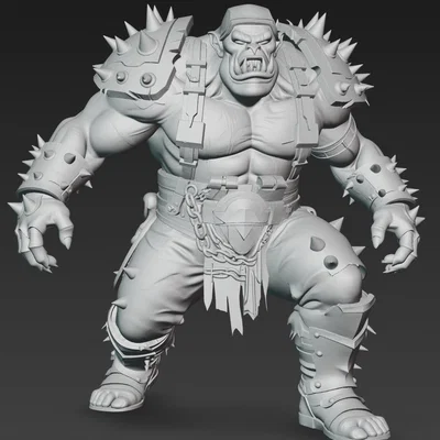Mô hình Chiến binh Ork (Ork Warrior 6) cực chất cho in 3D