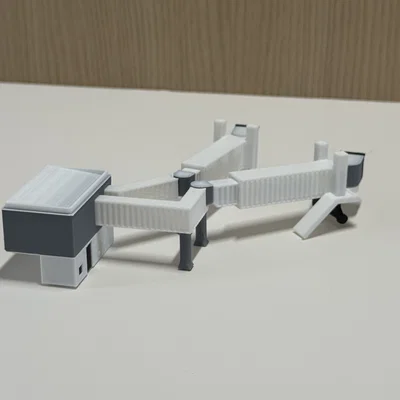 Mô hình cầu ống lồng máy bay Jetbridge tỷ lệ 1:400 - Dành cho sa bàn