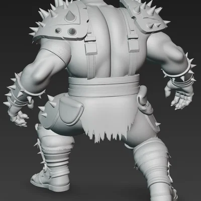 Mô hình Chiến binh Ork (Ork Warrior 6) cực chất cho in 3D