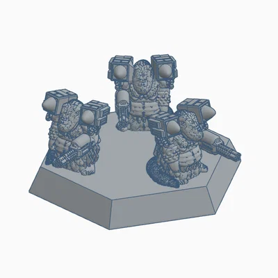 Quái Vật Chiến Đấu Bộ Binh Gothic Cho Các Tựa Game Mecha