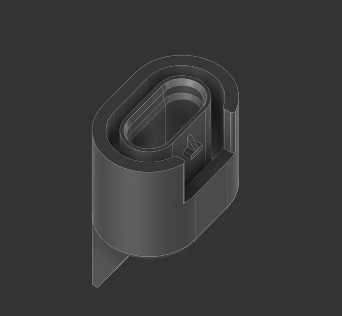 Nắp đậy cổng xả bảo vệ cho xe Haval H6GT (3D Model) - Image 2