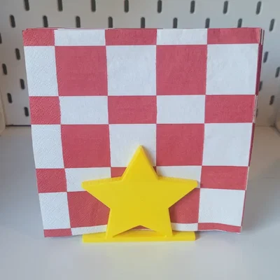 Giá đỡ khăn giấy hình ngôi sao (napkin holder) - Mẫu in 3D cực xinh