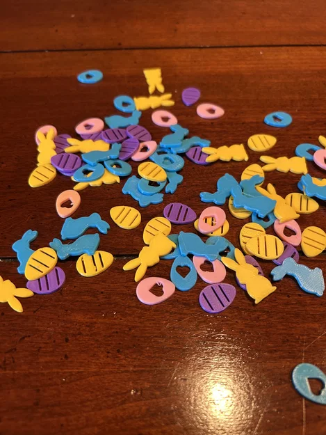 Thỏ Phục Sinh Confetti Egg - In 4 màu trên 1 Plate - Image 1