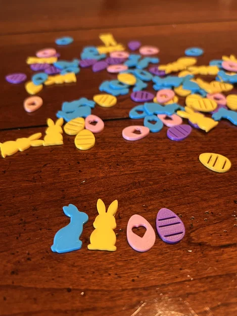 Thỏ Phục Sinh Confetti Egg - In 4 màu trên 1 Plate - Image 2