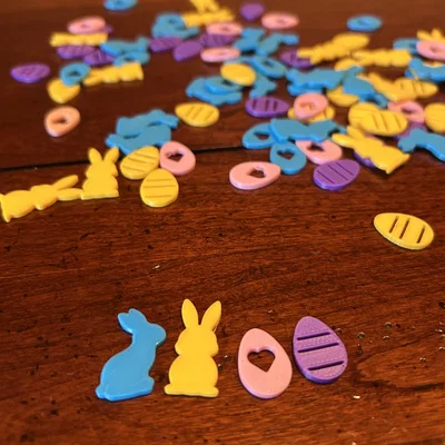 Thỏ Phục Sinh Confetti Egg - In 4 màu trên 1 Plate