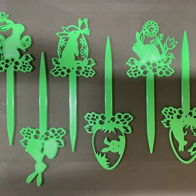 Bộ sưu tập mẫu trang trí Lễ Phục sinh in 3D dễ thương