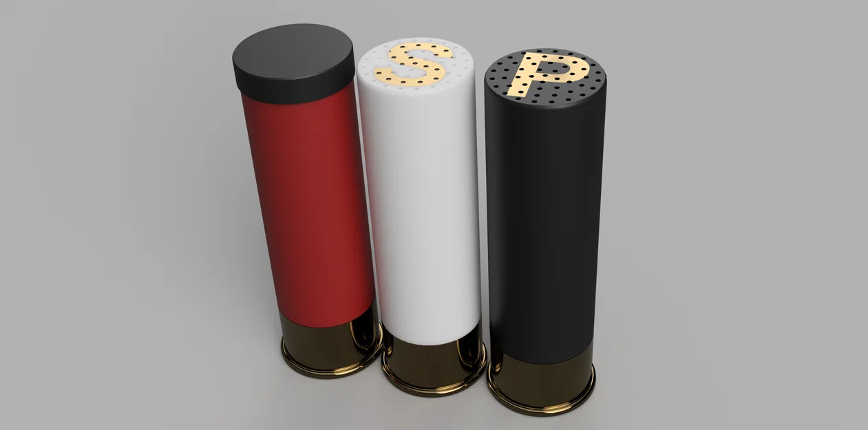 Bộ đựng muối tiêu hình viên đạn Shotgun - Image 4