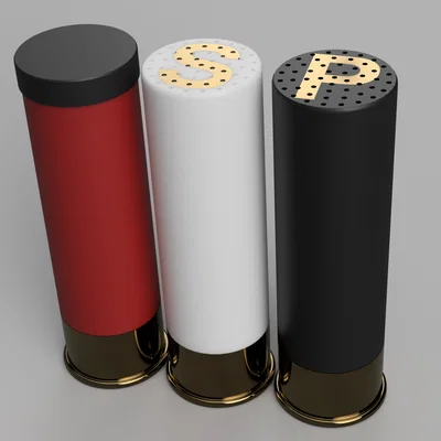 Bộ đựng muối tiêu hình viên đạn Shotgun
