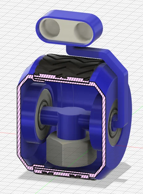Robot lăn tự cân bằng sử dụng vòng bi và đối trọng - Image 2