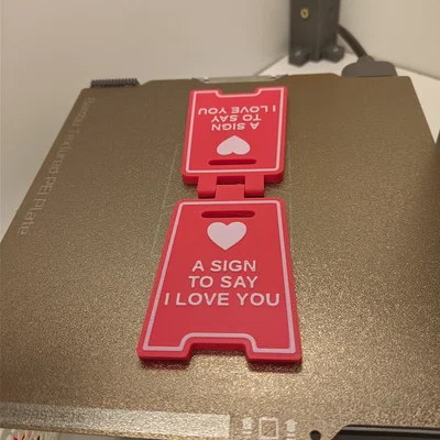 Love #6 - Mẫu bảng "I Love You" độc đáo
