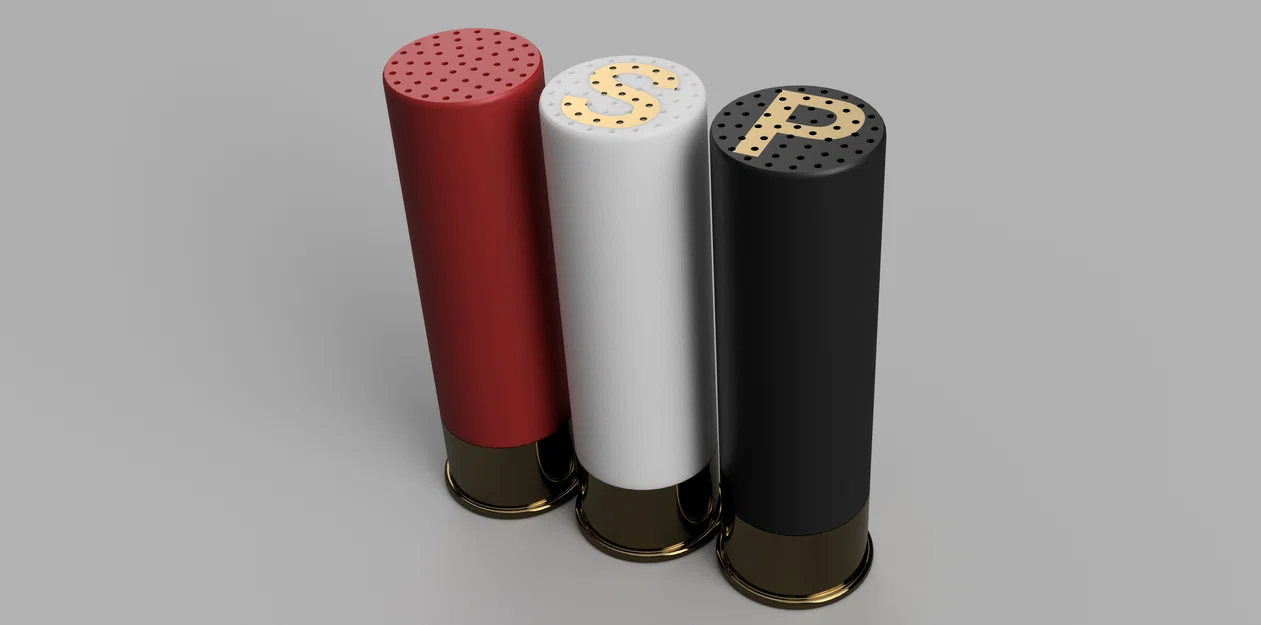 Bộ đựng muối tiêu hình viên đạn Shotgun - Image 10