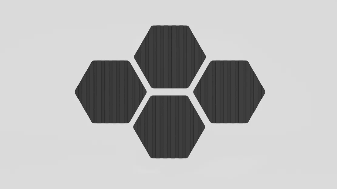 Tấm trang trí tường hình lục giác / tổ ong theo phong cách tối giản - Image 1