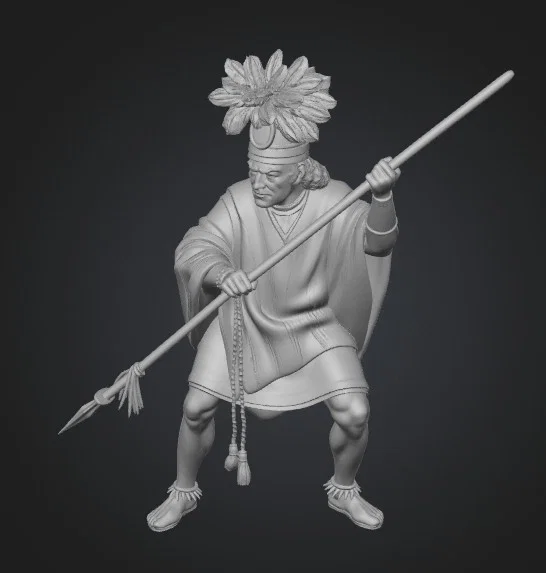 Mô hình 3D Chiến binh cuộc nổi dậy Collao (Guerrero de la Rebelión) - Image 1