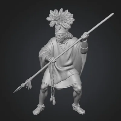 Mô hình 3D Chiến binh cuộc nổi dậy Collao (Guerrero de la Rebelión)