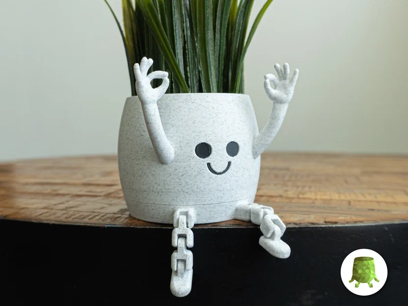 Happy Flex Sitting Pot OK Hands - Chậu Cây Kiểu Dáng Vui Nhộn - Image 1