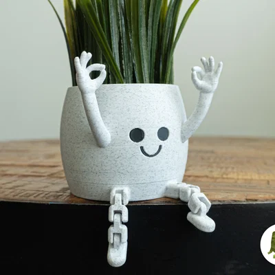 Happy Flex Sitting Pot OK Hands - Chậu Cây Kiểu Dáng Vui Nhộn