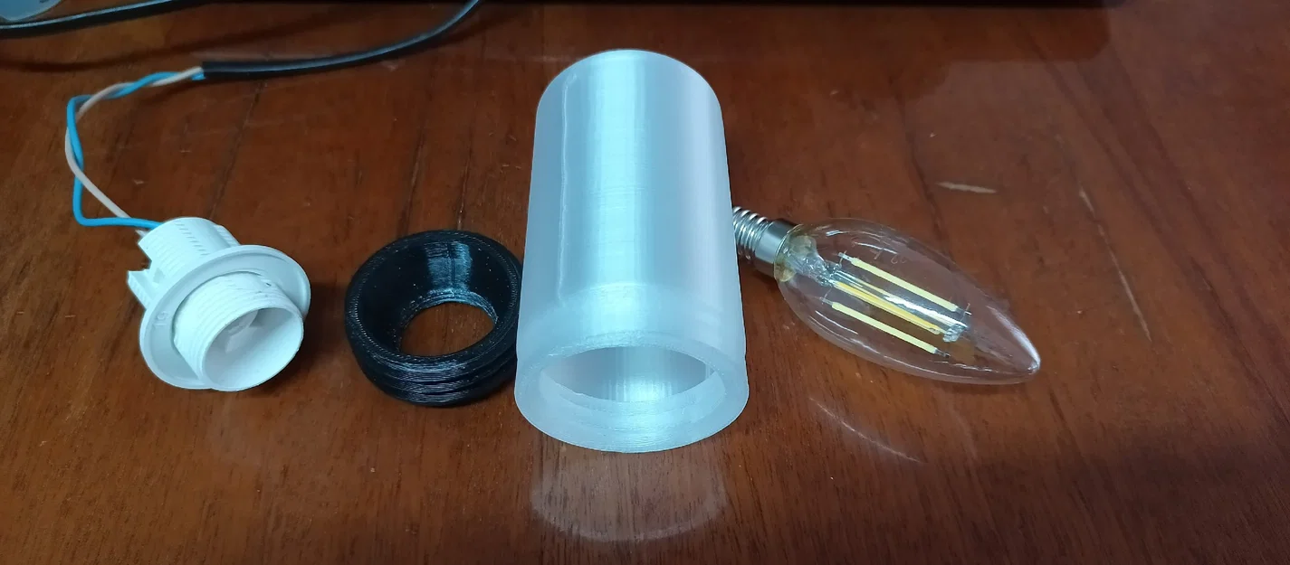 Chụp đèn bảo vệ đuôi E14 cho hồ cá và đèn trang trí 3D - Image 1