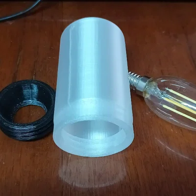 Chụp đèn bảo vệ đuôi E14 cho hồ cá và đèn trang trí 3D