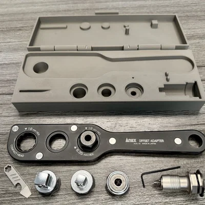 Hộp đựng dạng vỏ sò có bản lề cho Anex Offset Adapter