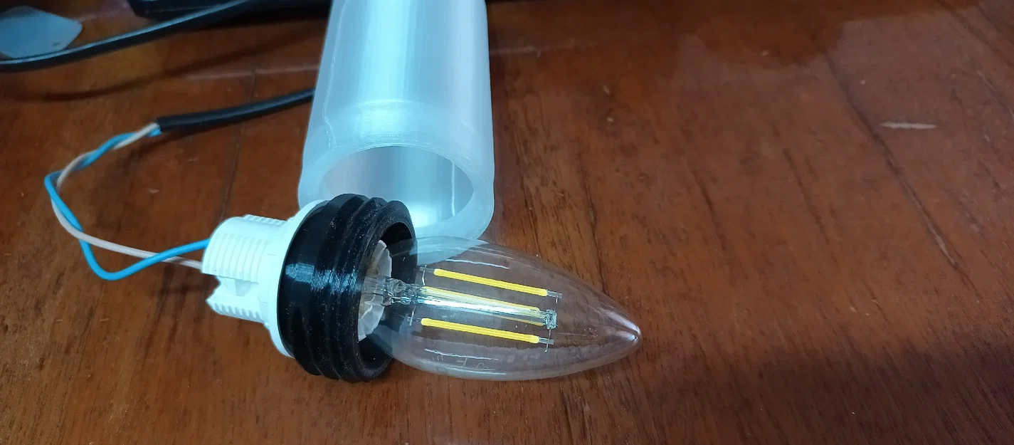 Chụp đèn bảo vệ đuôi E14 cho hồ cá và đèn trang trí 3D - Image 2